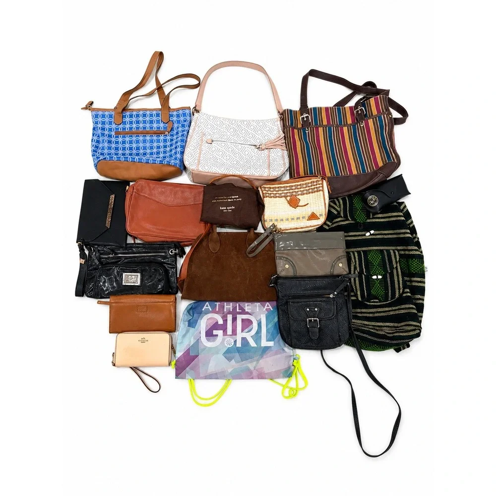 Coach, Fossil, Kate Spade Purse/ Wallet Wholesale 15 Pieces Reseller Lot Bundle